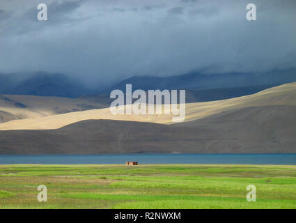 Impressioni di luce sul tso moriri Foto Stock