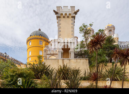 Peña Palazzo Nazionale (Palacio Nacional da pena). Sintra, Portogallo Foto Stock
