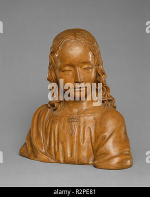 Il giovane Cristo (?). Data: c. 1500/1510. Dimensioni: complessivo: 37,6 x 36,9 x 18,2 cm (14 13/16 x 14 1/2 x 7 3/16 in.). Medium: terracotta. Museo: National Gallery of Art di Washington DC. Autore: Giovanni Della Robbia. Foto Stock