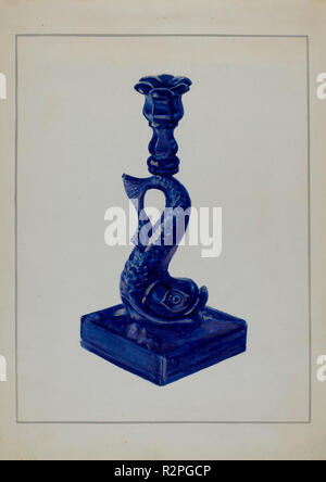 Candelabro. Data: c. 1936. Dimensioni: complessivo: 35,5 x 24,5 cm (14 x 9 5/8 in.). Medium: acquerello, penna e inchiostro e gouache su carta. Museo: National Gallery of Art di Washington DC. Autore: Marcus Moran. Foto Stock