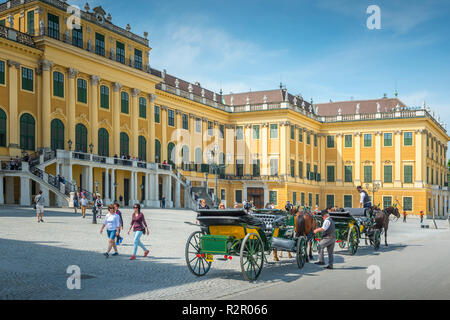 Europa Austria, Vienna, il Palazzo di Schönbrunn Foto Stock