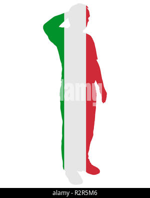 salut Italiano Foto Stock