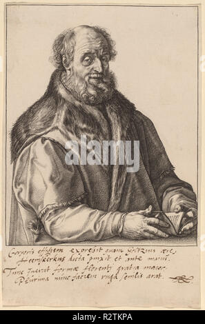 Johannes Zurenus (Jan van Suren). Data: 1590. Medium: incisione. Museo: National Gallery of Art di Washington DC. Autore: Hendrik Goltzius dopo Maerten van Heemskerck. Foto Stock