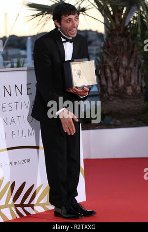 CANNES, Francia - 19 Maggio 2018: Marcello Fonte presso i vincitori del premio photocall durante la settantunesima Cannes Film Festival (foto di Mickael Chavet) Foto Stock