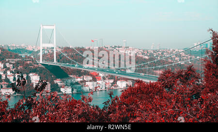 Fatih Sultan Mehmet. Istanbul / Turchia.Durante l'autunno. Foto Stock