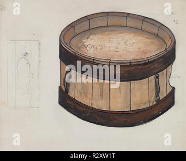 Mensa. Data: 1935/1942. Dimensioni: complessivo: 22,5 x 27 cm (8 7/8 x 10 5/8 in.) originale IAD oggetto: 6 1/2' in diemeter; 3 1/2' ampia. Medium: acquerello, grafite, penna e inchiostro e gouache su carta. Museo: National Gallery of Art di Washington DC. Autore: Edna C. Rex. Foto Stock