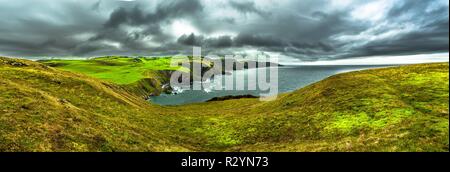 Spettacolare Atlantik Costa e scogliere a St. Abbs Head in Scozia Foto Stock