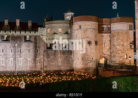 Evento speciale al di là di approfondimento ombra alla Torre di Londra, Regno Unito Foto Stock