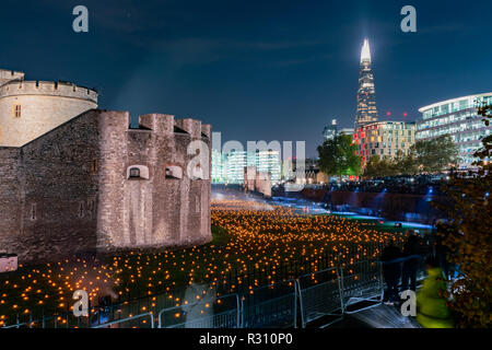 Evento speciale al di là di approfondimento ombra alla Torre di Londra, Regno Unito Foto Stock