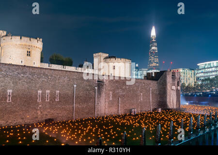 Evento speciale al di là di approfondimento ombra alla Torre di Londra, Regno Unito Foto Stock