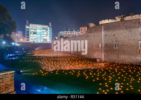 Evento speciale al di là di approfondimento ombra alla Torre di Londra, Regno Unito Foto Stock