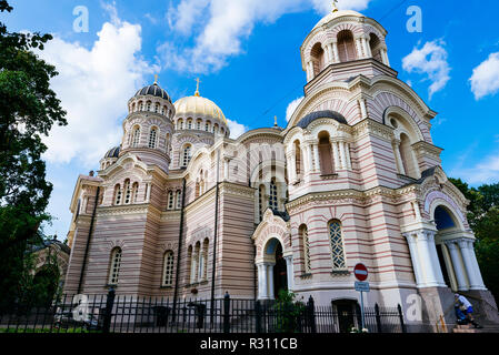 La Natività di Cristo Cattedrale Ortodossa. Riga, Lettonia, Paesi baltici, Europa. Foto Stock