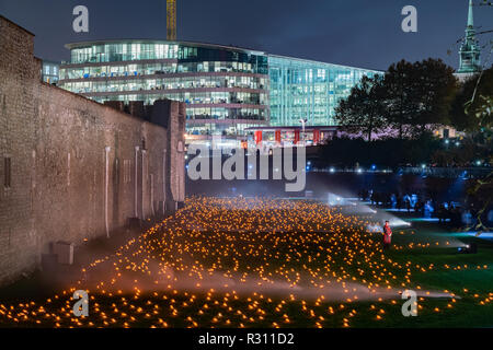 Evento speciale al di là di approfondimento ombra alla Torre di Londra, Regno Unito Foto Stock