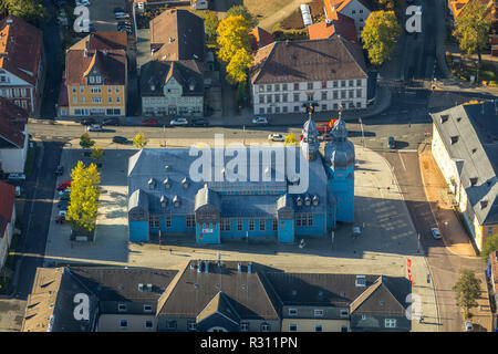 , Vista Aerea, Marktkirche zum Heiligen Geist, An der Marktkirche, Clausthal Technical University, Adolph-Roemer-Strasse, Clausthal-Zellerfeld, Goslar Foto Stock