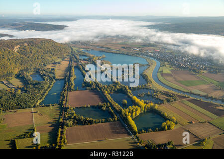 Vista aerea, vista aerea, servizi per lo svago Höxter-Godelheim, Godelheimer Straße, su Ziegenberg, Goslar distretto, Bassa Sassonia, Germania, Europa Boffze Foto Stock