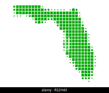 Mappa di florida Foto Stock