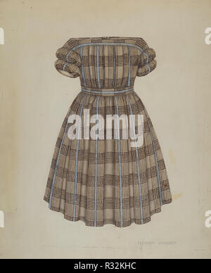 Bambino del vestito. Data: c. 1938. Dimensioni: complessivo: 46 x 35,5 cm (18 1/8 x 14 in.). Medium: acquerello, grafite e penna e inchiostro su cartone. Museo: National Gallery of Art di Washington DC. Autore: Eleanor Gausser. Foto Stock