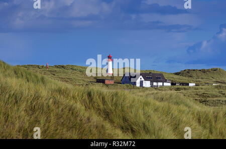 Scenic con faro a sylt Foto Stock