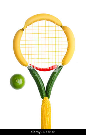 Veggie tennis federation. Foto Stock