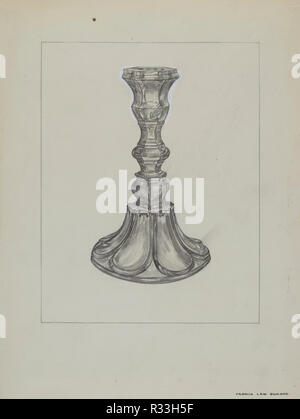 Candelabro. Data: c. 1937. Dimensioni: complessivo: 29,3 x 22,9 cm (11 9/16 x 9 in.). Medium: acquerello e grafite su cartone. Museo: National Gallery of Art di Washington DC. Autore: Francesco legge Durand. Foto Stock