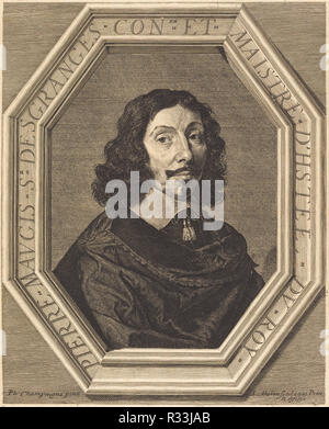 Pierre Maugis. Medium: Incisione Incisione e. Museo: National Gallery of Art di Washington DC. Autore: Jean Morin dopo Philippe de Champaigne. Foto Stock