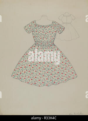 Bambino del vestito. Data: c. 1936. Dimensioni: complessivo: 27,9 x 22,9 cm (11 x 9 in.). Medium: acquerello e grafite su cartone. Museo: National Gallery of Art di Washington DC. Autore: Catherine Fowler. Foto Stock