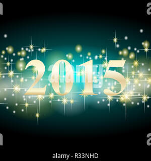 2015 Silvestro sfondo Foto Stock