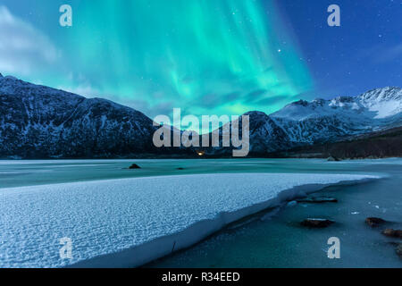 Auroras tutta la Norvegia Foto Stock