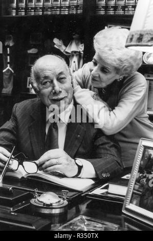 Ernesto Calindri e moglie, 1988 Foto Stock