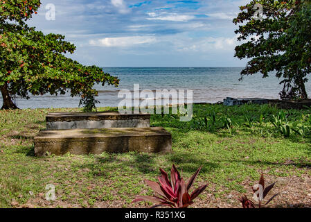 Cimitero di mare sull isola dei Caraibi Foto Stock