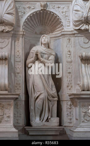 Rom, Roma, San Pietro in Vincoli Grabmal für Giulio II. von Michelangelo, Rachel Foto Stock