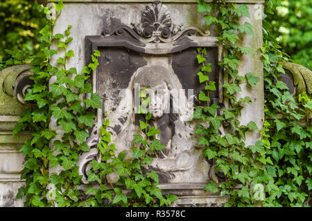 Dettagli del Nuovo Cimitero Ebraico Foto Stock