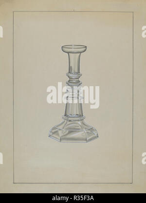 Candelabro. Data: c. 1936. Dimensioni: complessivo: 30,6 x 22,8 cm (12 1/16 x 9 in.). Medium: acquerello, grafite e goauche su carta. Museo: National Gallery of Art di Washington DC. Autore: John Dana. Foto Stock