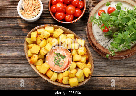 Patatas bianche tradizionali patate spagnoli tapas snack Foto Stock
