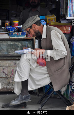 Il Pakistan, biglietto, mercato vecchio Foto Stock