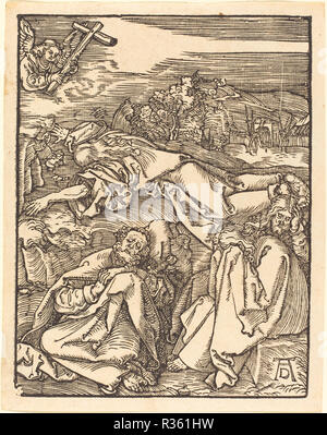 Cristo sul monte degli Ulivi. Data: probabilmente c. 1509/1510. Medium: xilografia. Museo: National Gallery of Art di Washington DC. Autore: Dürer, Albrecht. Foto Stock
