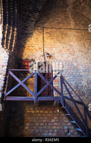 Quartiere del vecchio castello Lubart in Lutsk, Ucraina. Foto Stock