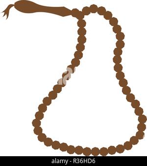 L'islam Tasbih graphic design template illustrazione vettoriale Illustrazione Vettoriale