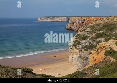 Affacciato sul capo st Vincent da praia de beliche Foto Stock