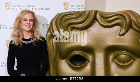 Nicole Kidman frequentando un photocall per la Vita nelle Immagini: Nicole Kidman retrospettiva BAFTA, svoltasi presso il Princess Anne Theatre, Londra Foto Stock