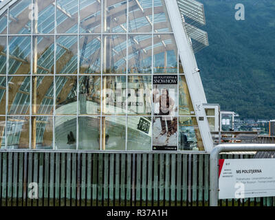 Tromsö Harbour, museo Polaria, Tromsö, Norvegia. Foto Stock