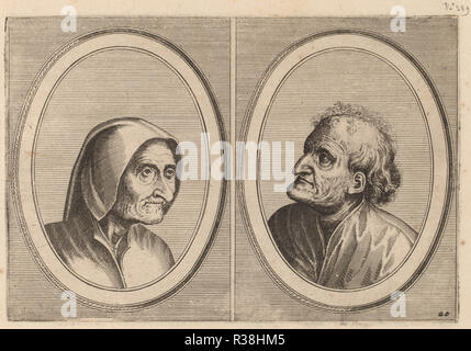 "Ritze Stijn' e 'Schurckje Sonder-Baerdt'. Medio: l'attacco. Museo: National Gallery of Art di Washington DC. Autore: Johannes e Lucas van Doetechum dopo Pieter Bruegel il Vecchio. Foto Stock