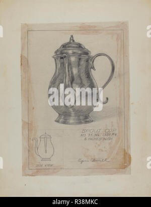 Silver Cup del tubo di lancio. Data: c. 1936. Dimensioni: complessivo: 29,4 x 22,8 cm (11 9/16 x 9 in.). Medium: grafite su carta. Museo: National Gallery of Art di Washington DC. Autore: Eugene Barrell. Foto Stock