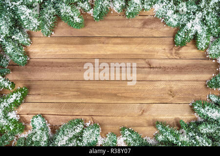 Weihnachtlicher sfondo di legno Foto Stock