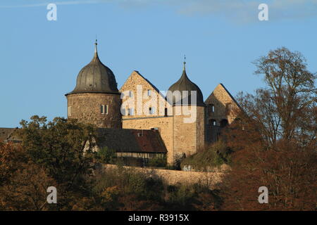 Sleeping Beauty castle sababurg in reinhardswald Foto Stock