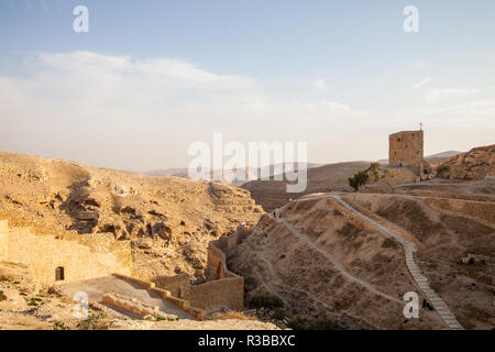 Mar saba monastry nel centro-est tra la giordania e. palestina Foto Stock