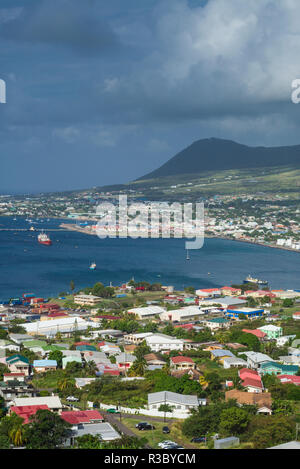 Saint Kitts e Nevis, Saint Kitts. Basseterre, mattina Foto Stock
