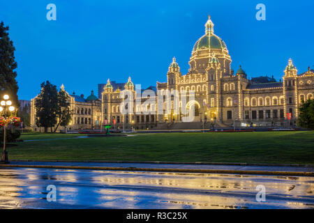 Il Palazzo del Parlamento in Victoria, British Columbia, Canada Foto Stock