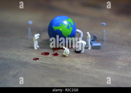 Massa surreale di inquinamento Foto Stock