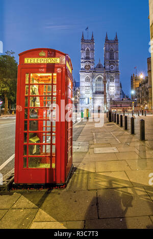 Vista della Abbazia di Westminster a Londra Foto Stock